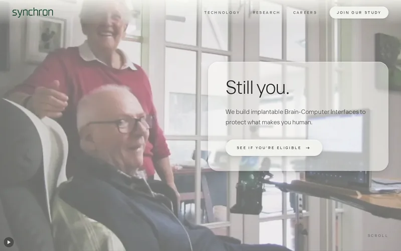 Website snapshot for Synchron