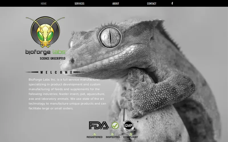 Website snapshot for BioForge Labs Inc.