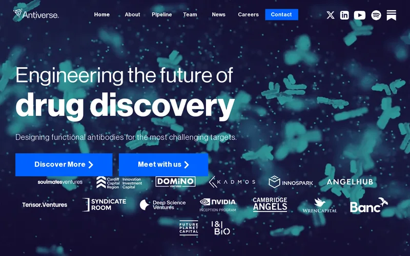 Website snapshot for Antiverse Ltd.
