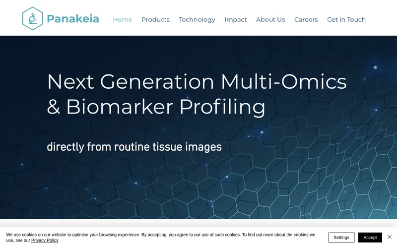 Website snapshot for Panakeia Technologies LTD
