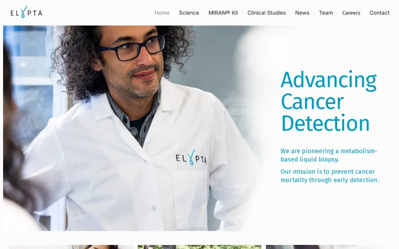 Website snapshot for Elypta AB