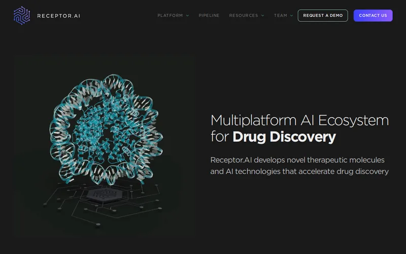Website snapshot for Receptor.AI