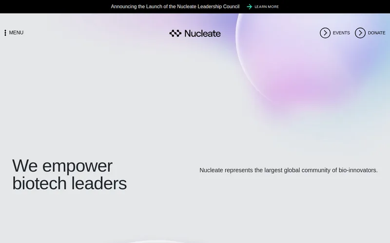 Website snapshot for Nucleate