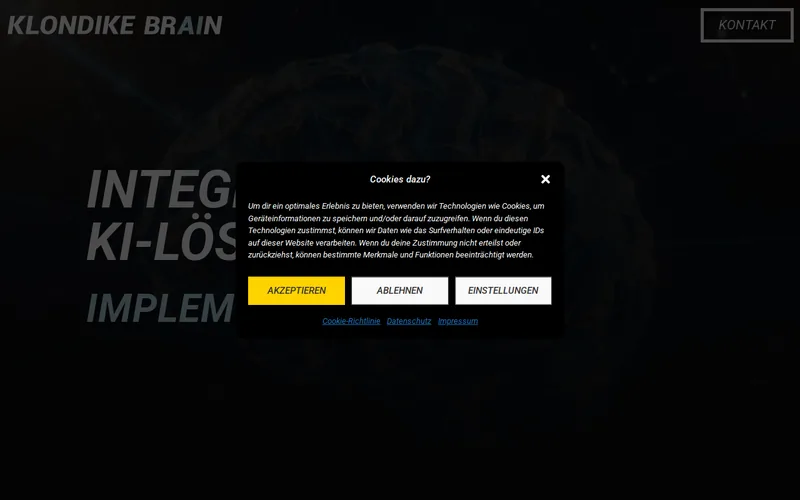 Website snapshot for Klondike Brain