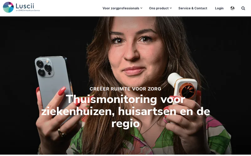 Website snapshot for Luscii Healthtech B.V.