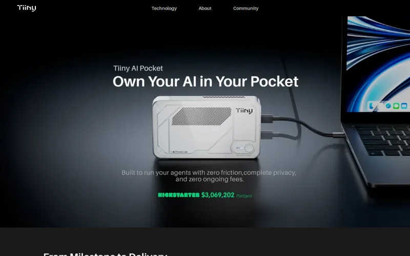 Website snapshot for Tiiny AI Inc.