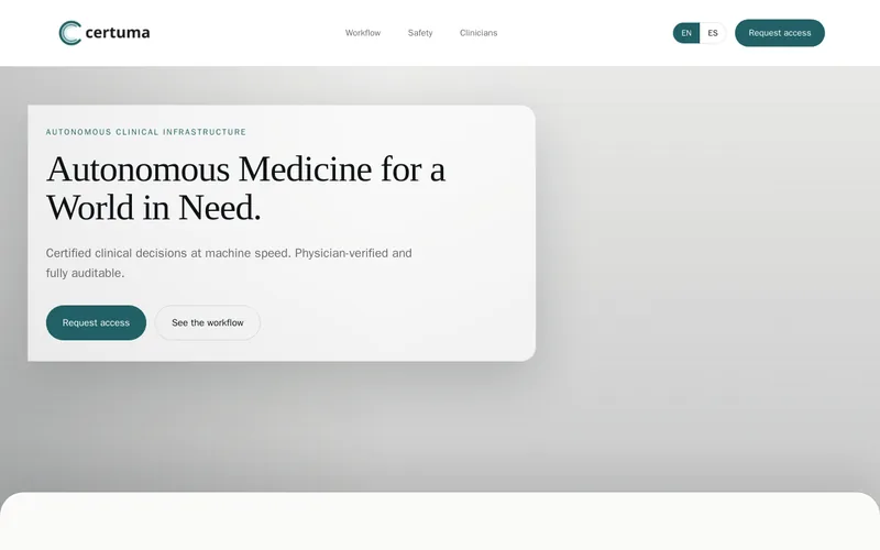 Website snapshot for Certuma