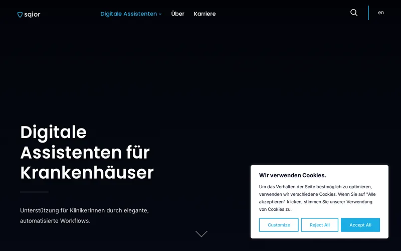 Website snapshot for sqior