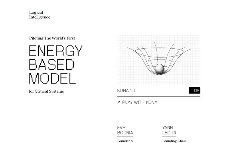 Website snapshot for Logical Intelligence
