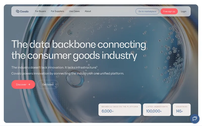 Website snapshot for Covalo