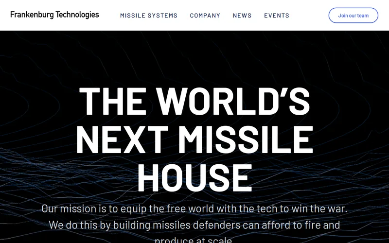 Website snapshot for Frankenburg Technologies