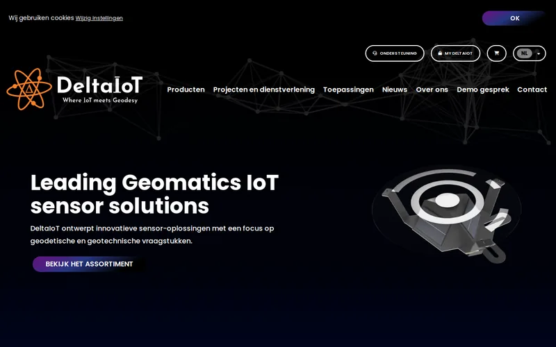 Website snapshot for DeltaIoT