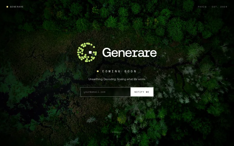 Website snapshot for Generare