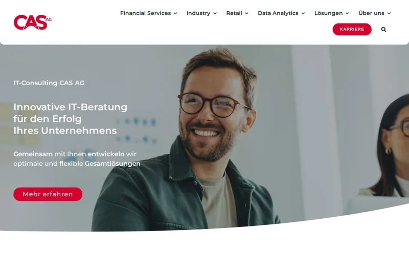 Website snapshot for CAS AG