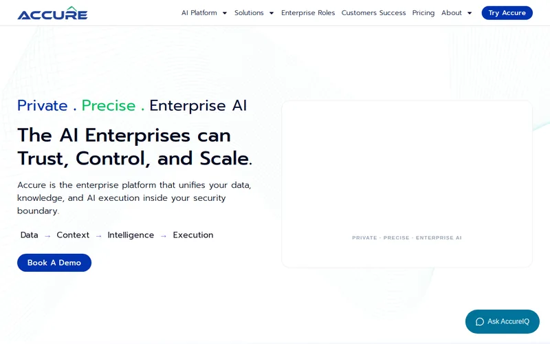 Website snapshot for Accure