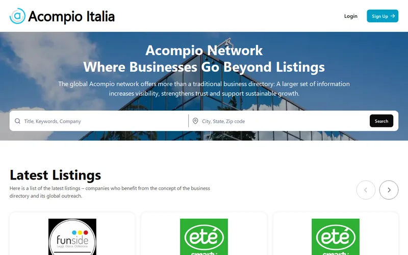 Website snapshot for acompio