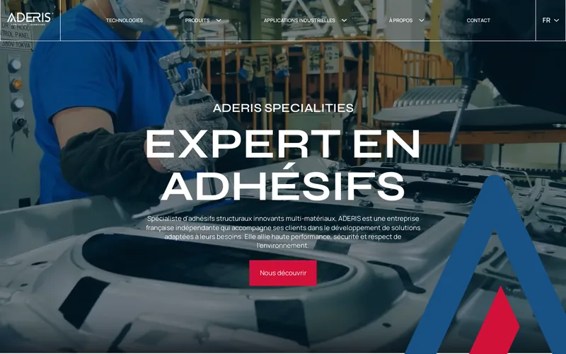 Website snapshot for Aderis