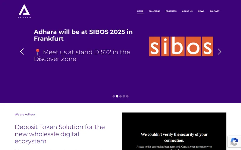 Website snapshot for Adhara
