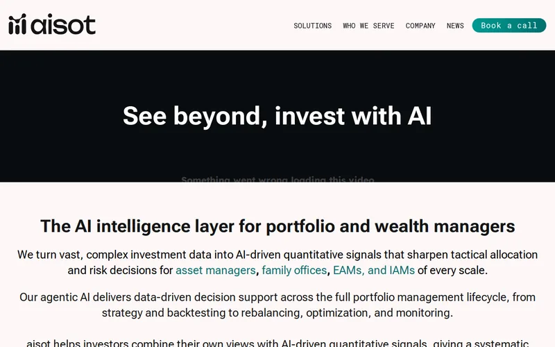 Website snapshot for Aisot Technologies