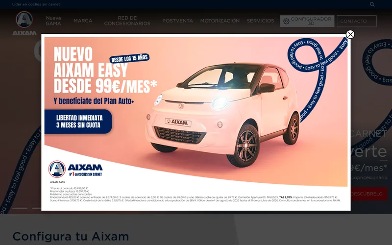 Website snapshot for Aixam-Mega
