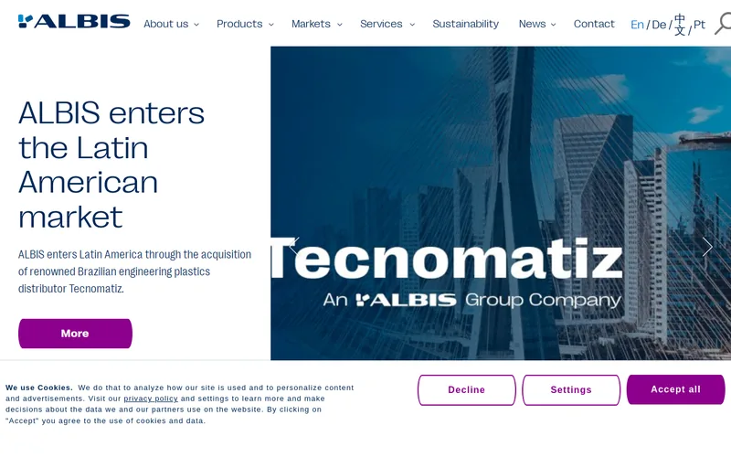 Website snapshot for albis