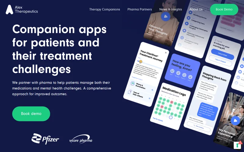 Website snapshot for Alex Therapeutics