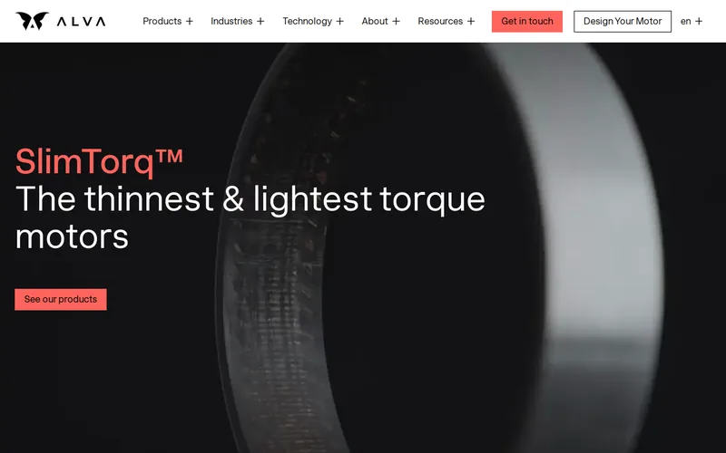 Website snapshot for Alva Industries