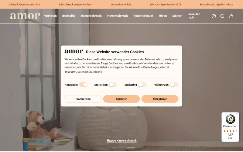 Website snapshot for Amor