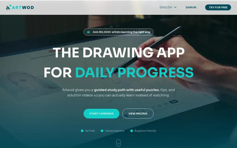 Website snapshot for Artwod