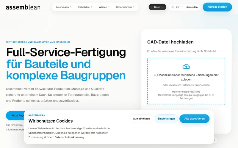 Website snapshot for assemblean
