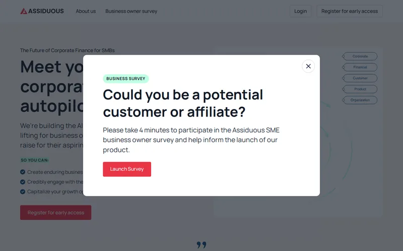 Website snapshot for Assiduous Tech