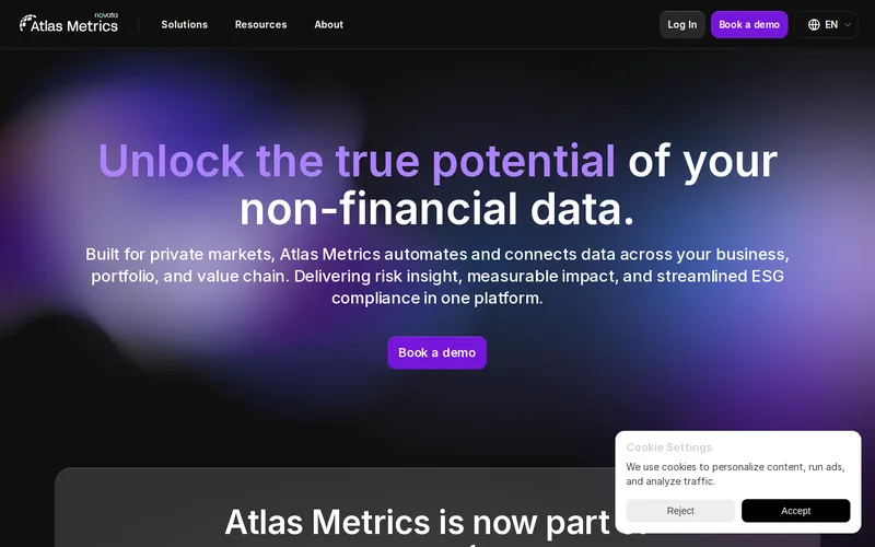 Website snapshot for Atlas Metrics