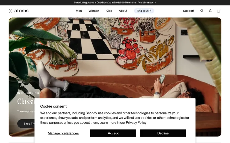 Website snapshot for Atoms