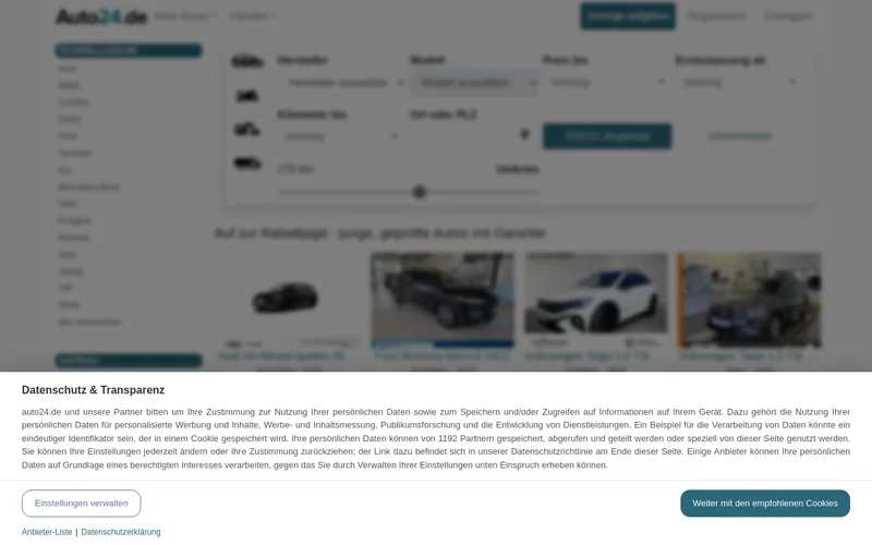 Website snapshot for auto24