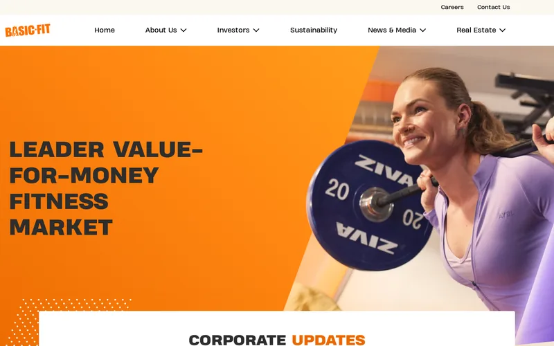 Website snapshot for Basic-Fit