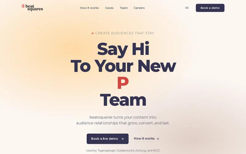 Website snapshot for beatsquares