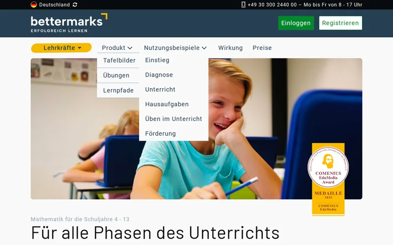 Website snapshot for BetterMarks