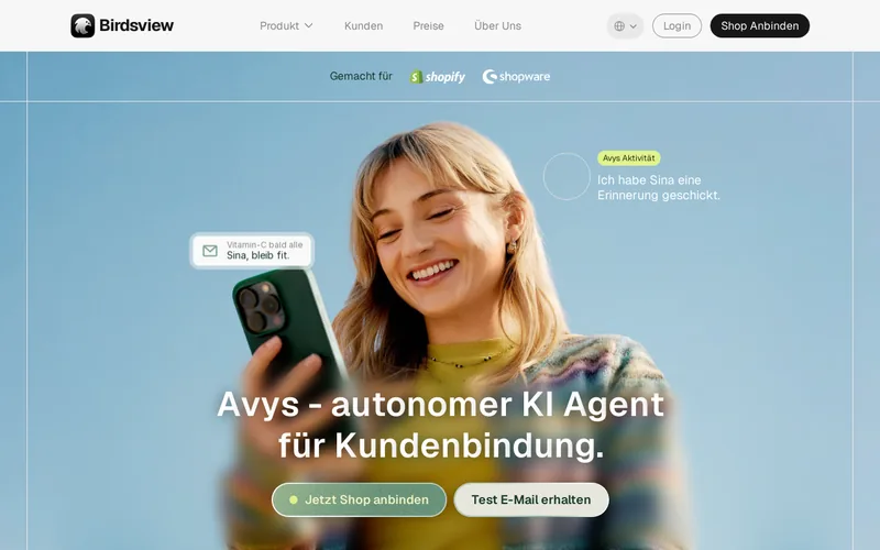 Website snapshot for Birdsview