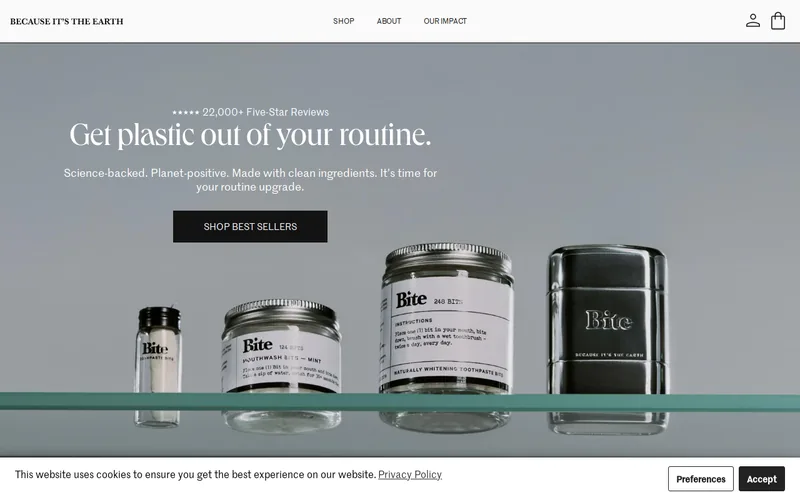 Website snapshot for Bite