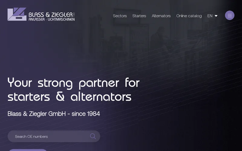 Website snapshot for Blass & Ziegler GmbH