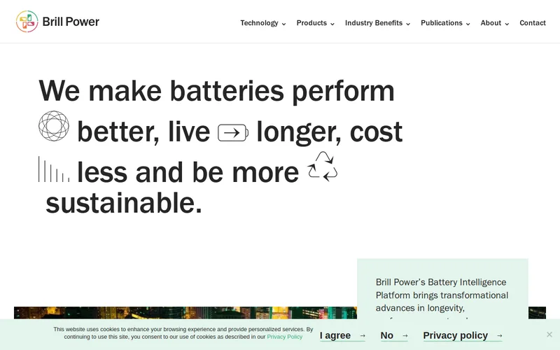 Website snapshot for BrillPower
