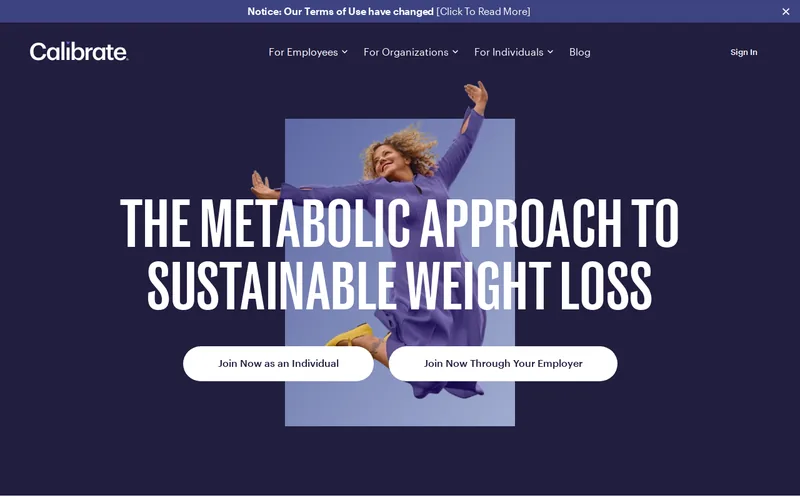 Website snapshot for Calibrate
