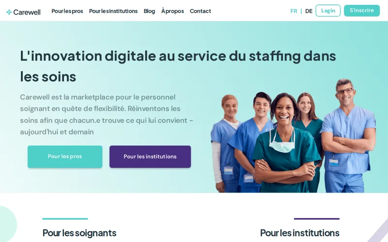 Website snapshot for Carewell