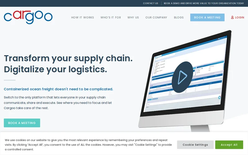 Website snapshot for Cargoo