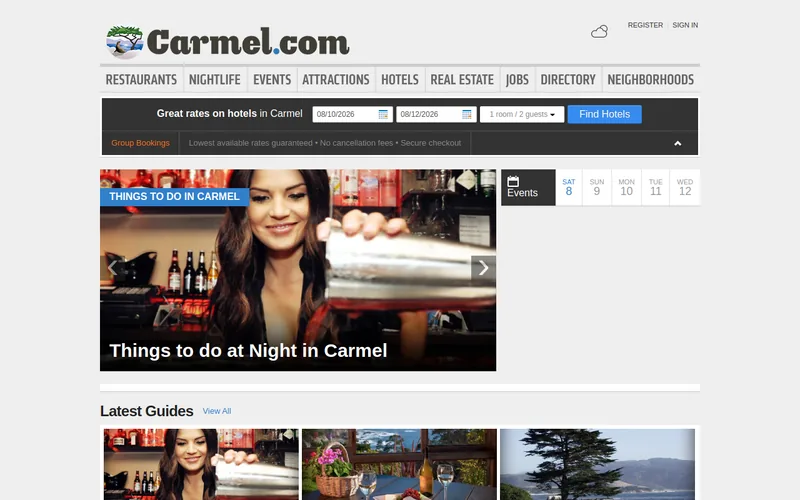 Website snapshot for Carmel Pharma