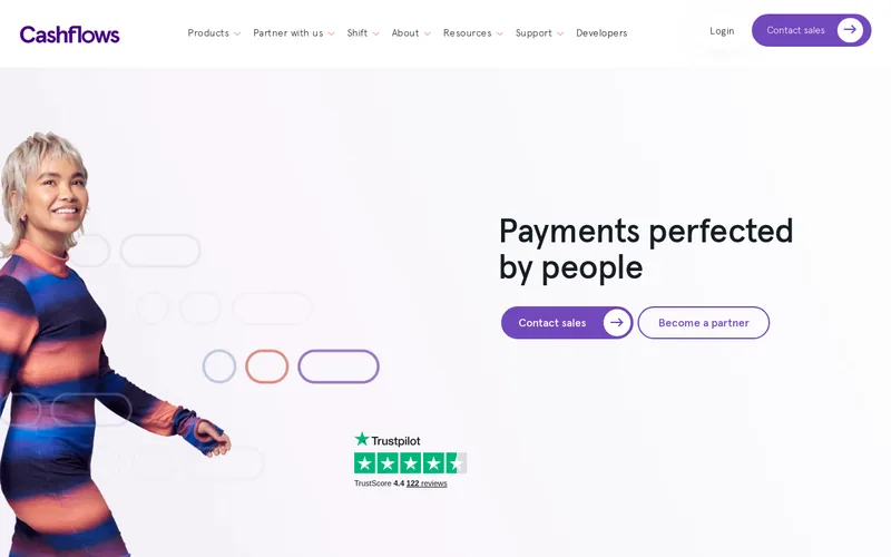 Website snapshot for Cashflows