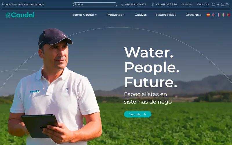 Website snapshot for Caudal