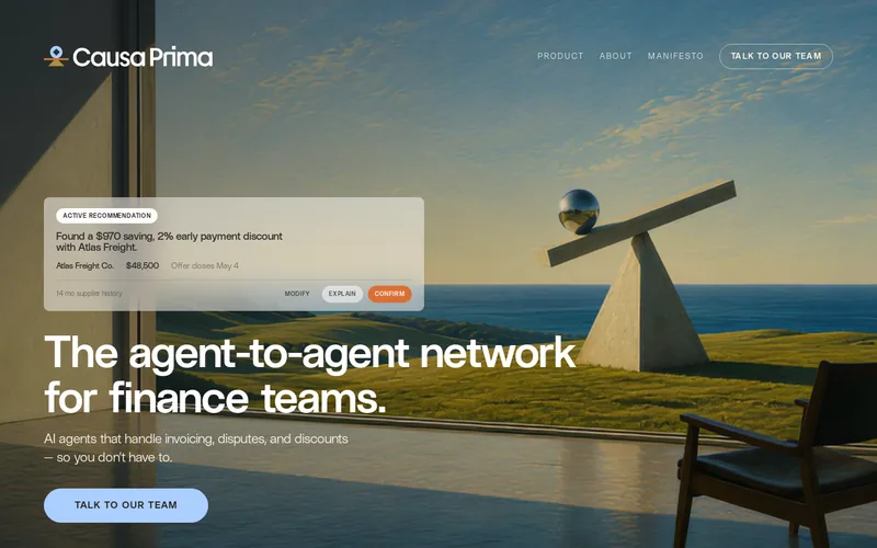 Website snapshot for Causa Prima