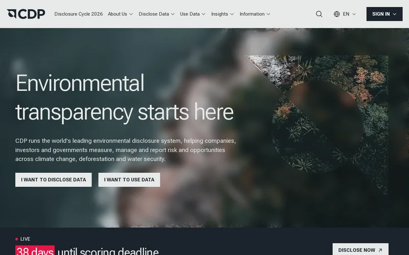 Website snapshot for CDP Austria GmbH