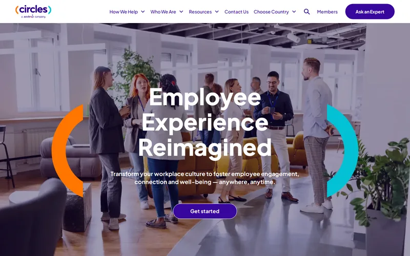 Website snapshot for Circles